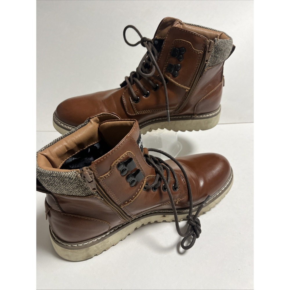 Madden NYC Daqost Boots Mens Size 9 Brown Lace Up Shoes Ortholite